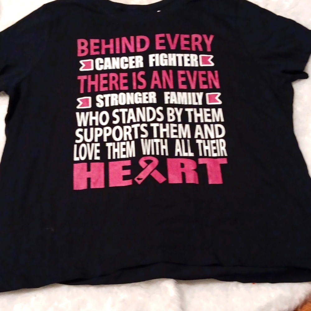 WOMENS CANCER FIGHTER TSHIRT SIZE 2XL